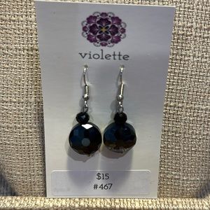 Unique Vintage Beaded Earrings #467 Handmade by Violette Grace